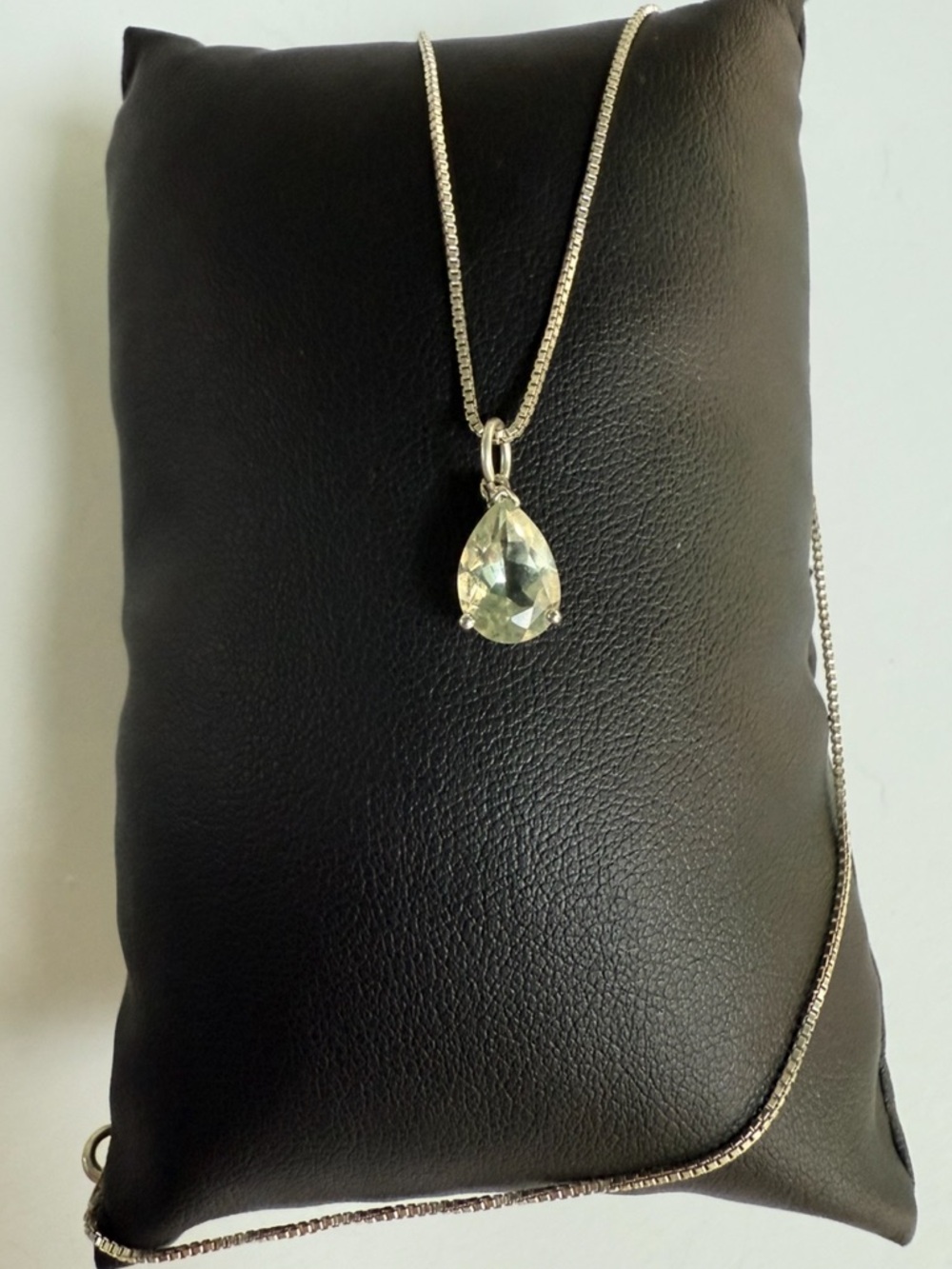 925 Prasiolite Pendant Necklace